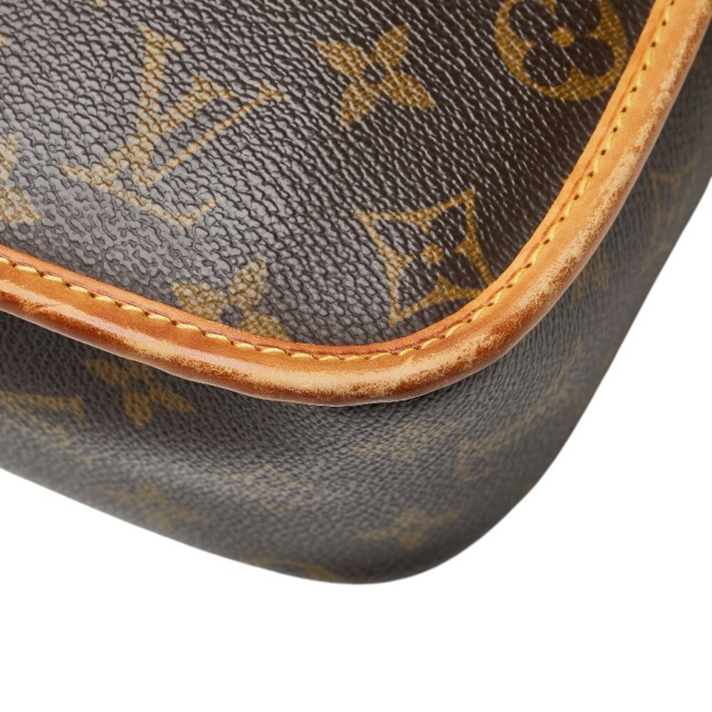 LOUIS VUITTON Authentic Brown Monogram Leather Shoulder Bag - Picture 7 of 14